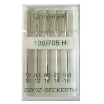Игла Groz-beckert 130/705H № 70-90 (70(2) 80(2) 90(1)(5 шт/уп)